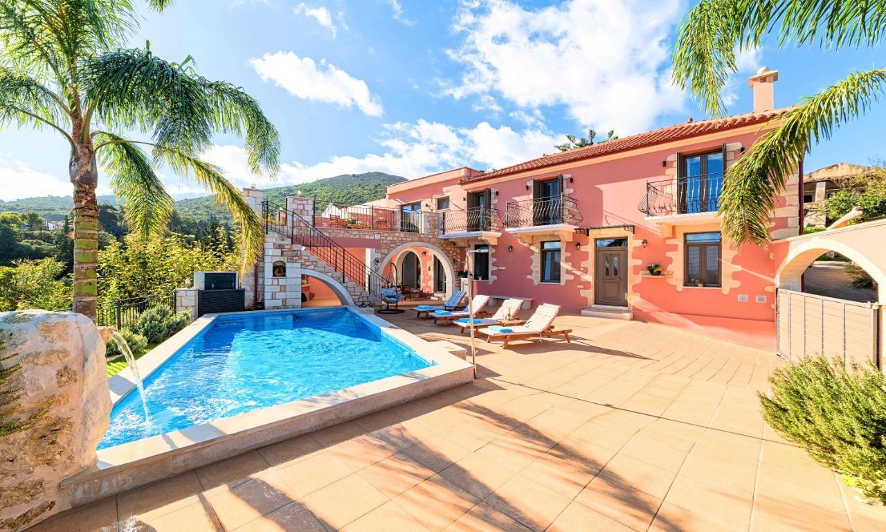 Steve Kois Villa Heated Pool Chrissi Akti Chania Exterior foto