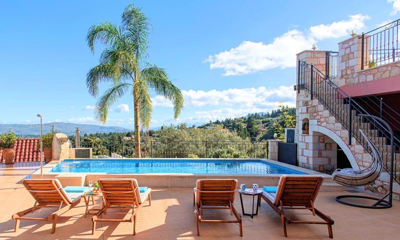 Steve Kois Villa Heated Pool Chrissi Akti Chania Exterior foto