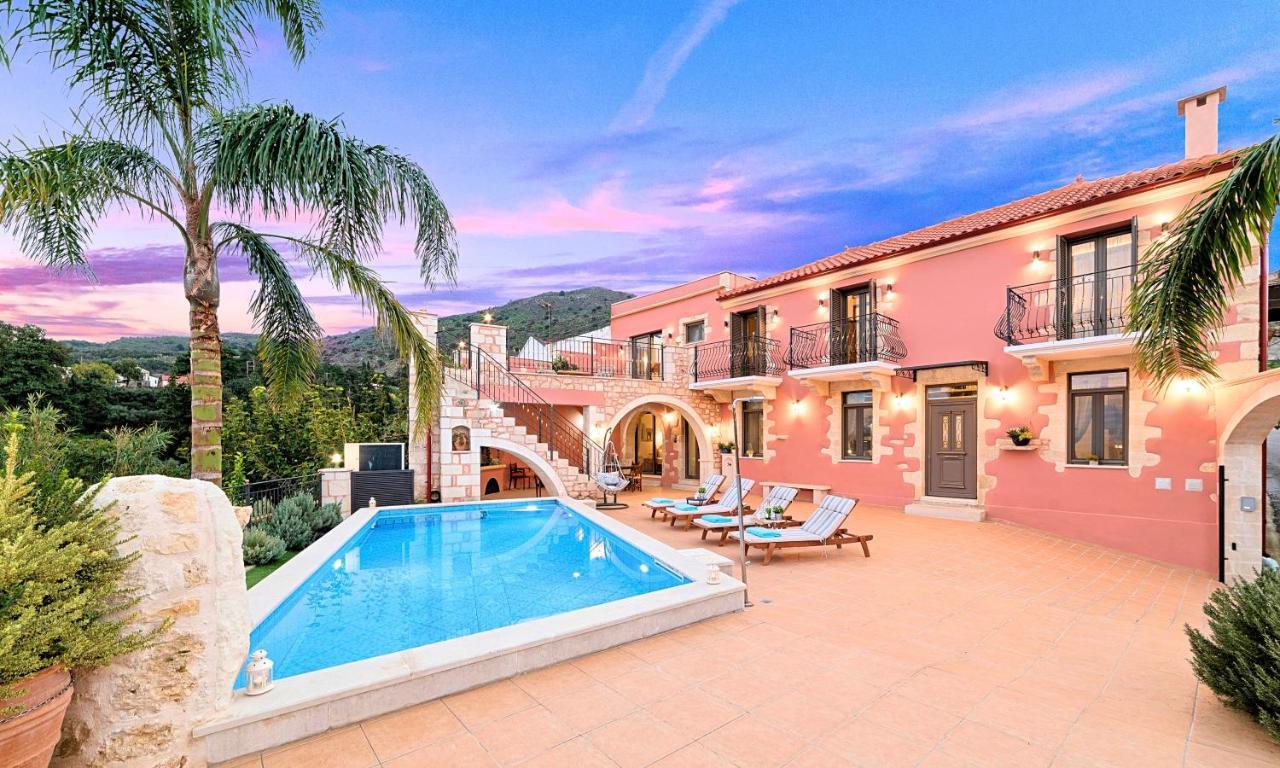 Steve Kois Villa Heated Pool Chrissi Akti Chania Exterior foto