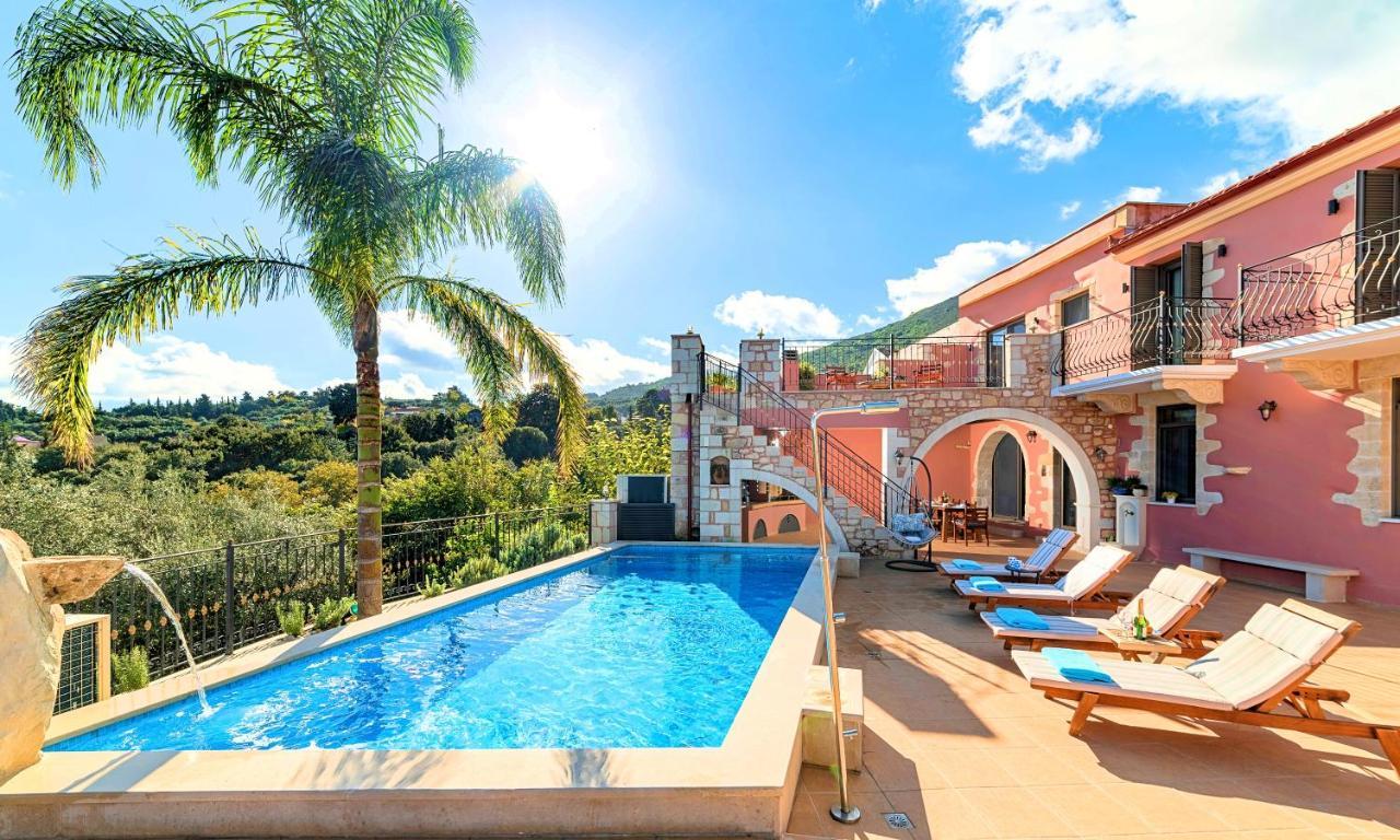 Steve Kois Villa Heated Pool Chrissi Akti Chania Exterior foto